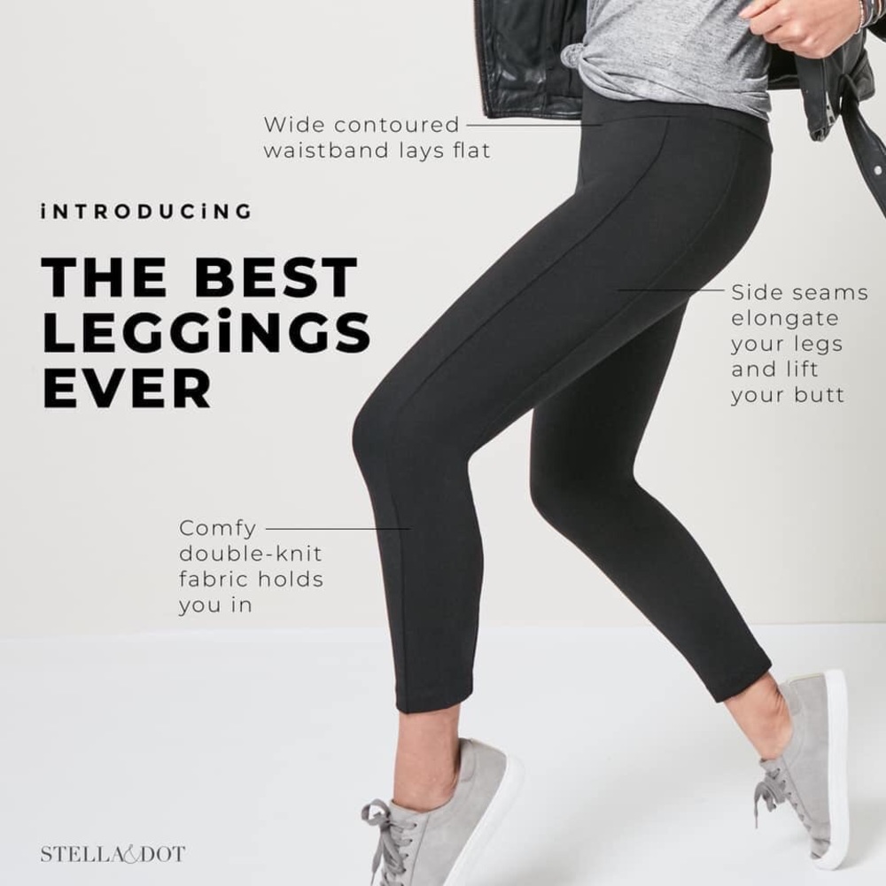 **SOLD**Stella and Dot Black Leggings - Brand New - Picture 1 of 3